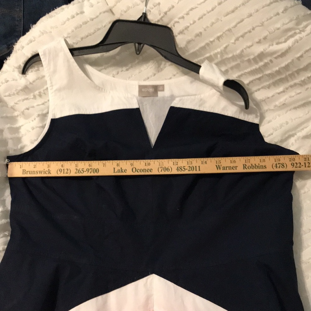 eShakti sleeveless color block dress - Picture 12 of 13